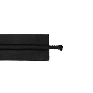 Vyötärökuminauha kiristysnyörillä, joustava 50 mm – musta