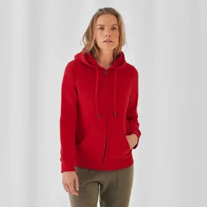 B&C QUEEN ZIPPED HOOD_° | QUEEN vetoketjullinen huppari