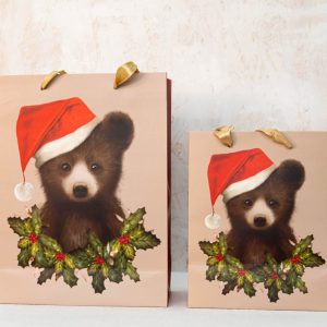 Gift bag, Christmas bear