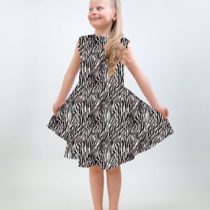 Silmu lasten mekko, Zebra stripes