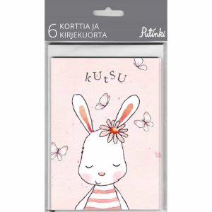 Henna Adel – Kutsukorttipakkaus 6kpl, Pupu